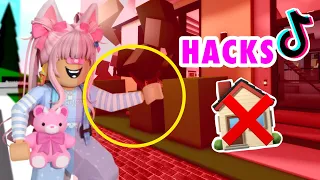 😱PROBANDO HACKS PARA ENTRAR A CASAS BANEADAS EN BROOKHAVEN🤩/Roblox