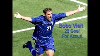 Cristian Vieri All Goal For Azzuri 23 GOALS