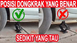 POSISI DONGKRAK YANG BENAR SAAT GANTI BAN