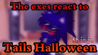 The exes react to Tails Halloween | Gacha Club | Reaction