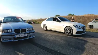 Mercede c63 AMG stage 2 vs BMW 328 turbo e34