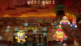 Super Mario Party Partner Party #151 Gold Rush Mine Bowser Jr & Pom Pom vs Donkey Kong & Diddy Kong