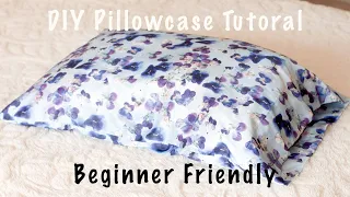 How to Sew a Satin Pillowcase| French Seam Pillowcase | No Pattern Required