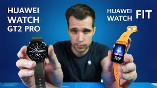 HUAWEI WATCH FIT vs HUAWEI WATCH GT 2 PRO - Comparison Review!