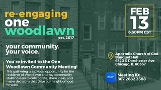 Re-Engaging One Woodlawn