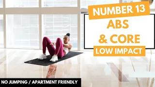 Ab Workout - Beginner Friendly, LOW IMPACT & NO EQUIPMENT | No.13