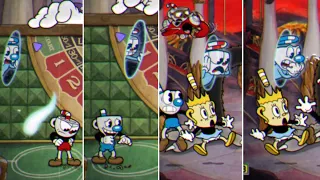 All Characters' Reactions During Transformations - Cuphead DLC