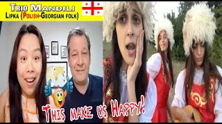 Trio Mandili - Lipka (Polish-Georgian folk) |Dutch Couple REACTION