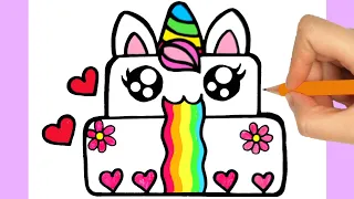 COMMENT DESSINER UN GÂTEAU D'ANNIVERSAIRE KAWAII