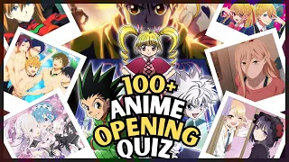 100 ANIME OPENING QUIZ ⭐ BEST SEASONAL ANIME SONGS (1998-2023) 🎶👑