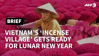 Vietnam: 'incense village' preps for lunar new year | AFP