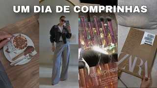 UM DIA NO SHOPPING | café com amiga, zara, maquiagens, farmácia e decoração 🛍️🎀 - BRUNA EROLES