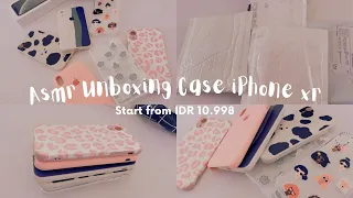 Unboxing Shopee cases haul + accessories iPhone xr aesthetic with try on (asmr and chill)  🧸