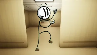 Henry Stickman distracts you in the backrooms