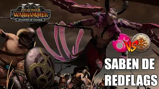 ¡ESTOS SI QUE SABEN DE REDFLAGS!🚩🚩🚩 SLAANESH TOTAL WAR WARHAMMER 3 #752