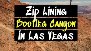 Ziplining Bootleg Canyon Nevada