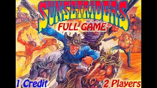 Arcade Sunset Riders  Walkthrough (1 Coin) [2 Players] Full Gameplay