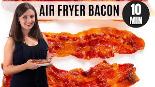 AIR FRYER BACON: The Fastest, Crispiest Way To Make It In Less Than 10 Minutes!