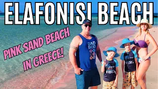 ELAFONISI BEACH, Crete Road Trip! | PINK Sand?? | Best Beach in Greece! 2023