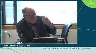 Meeting of the Finance Audit & Risk Sub-committee - 13th October 2021