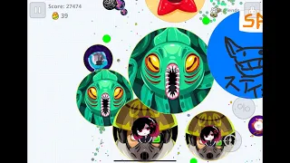 Agario Mobile - 【声あり】数押しの鯖潰すの気持ちイイ