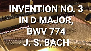 J. S. Bach Invention 3 in D major BWV 774