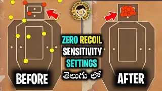 BGMI Sensitivity Settings TELUGU | Zero Recoil SETTINGS Telugu