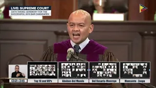 WATCH: 'Resist injustice:' Justice Leonen's speech in lawyers oath taking