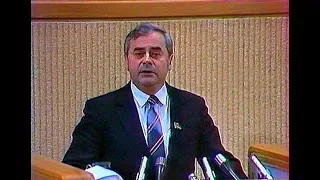LSSR liaudies kontrolės komiteto pirmininkas drg. Jonas Lukauskas (1988 11 18)