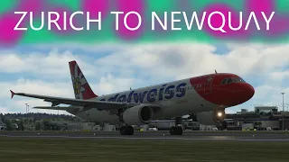 Fenix A320 v2 | Zurich 🇨🇭 to Newquay 🇬🇧 | Edelweiss Air WK306 | Microsoft Flight Simulator 2020