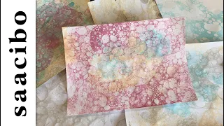 No More Bubble Trouble - Experimenting on Different Types of Paper with Inks and Dishwashing Liquid