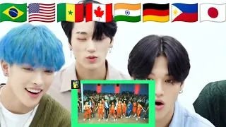 Ateez reacts to now united crazy stupid silly love