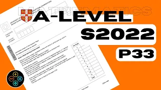 A Level Pure Math June 2022 Paper 33 9709/33