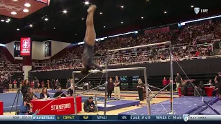 Margzetta Frazier 2019 Bars vs Stanford 9.850