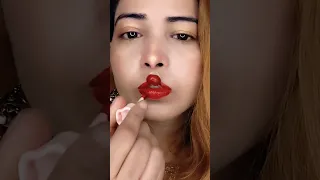 Candy 🍬 Lipstick in one lip bound by rubber band 😍😂.. #makeup #reel #tiktok