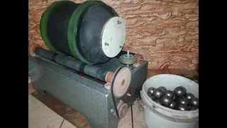 Шаровая мельница для золотодобычи/ Ball mill for gold mining.