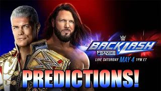 WWE Backlash France 2024 PREDICTIONS!