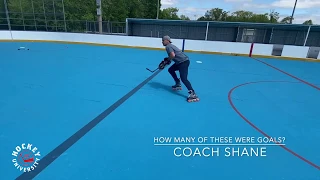 Hockey U: Coach Shane with offensive drills and skillwork.