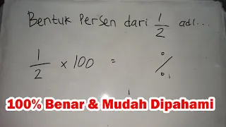 Bentuk Persen Dari 1/2 Adalah