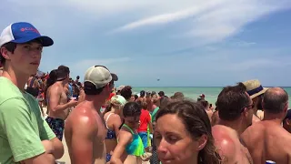 Really Cool Blue Angels Sneak Pass Pensacola Beach Airshow 2017