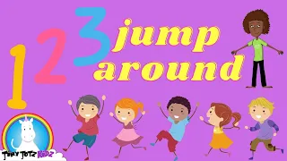 123 Jump Around 🎵 Kids Songs 🎵Jumping Fun 🎵 Kids Dance 🎵Toddlers Dance 🎵 Fun Song 🎵TinyTotzKidz
