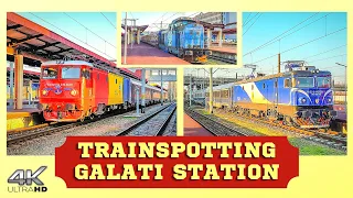 [4K] Activitate Feroviara in Gara Galati / Railway Activity in Galati Station | March 21st, 2021