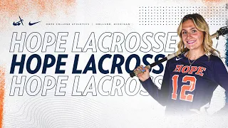 Hope vs. Saint Mary's | Women's Lacrosse 4.27.24 | NCAA D3 Lacrosse | MIAA Lacrosse