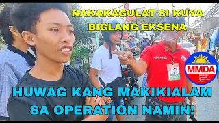 TAMBAY BIGLANG EKSENA NAKIKIPAG SAGUTAN PA SA CLEARING TEAM | MMDA CLEARING OPERATION