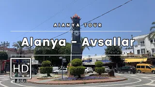 Alanya To  Avsallar & Walking to Avsallar (Live in Alanya With Me) 🌲🌳🌴🥩🍗🍖🍵☕🍩🍦🍻🥂🍺