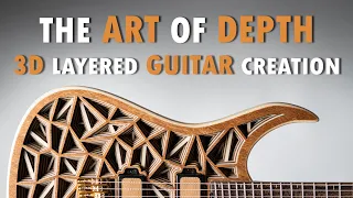 The Art of Depth: Building a Striking 3D Layered Guitar Creation! Superstrat guitar build.