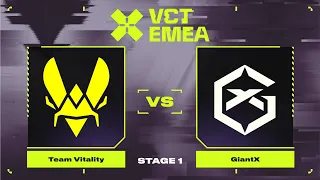 Team Vitality vs GiantX | Карта 2 | VALORANT Champions Tour 2024: EMEA Stage 1