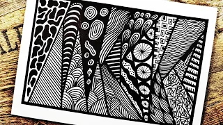 Zentangle Art for Beginners / Zentangle Patterns / Zentangle Doodle Art / Zendoodle