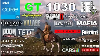 Geforce GT 1030 Test in 31 Games in 2021.