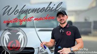 Mache dein Wohnmobil winterfest, wir helfen dir, dass kein Wasser im Winter einfriert